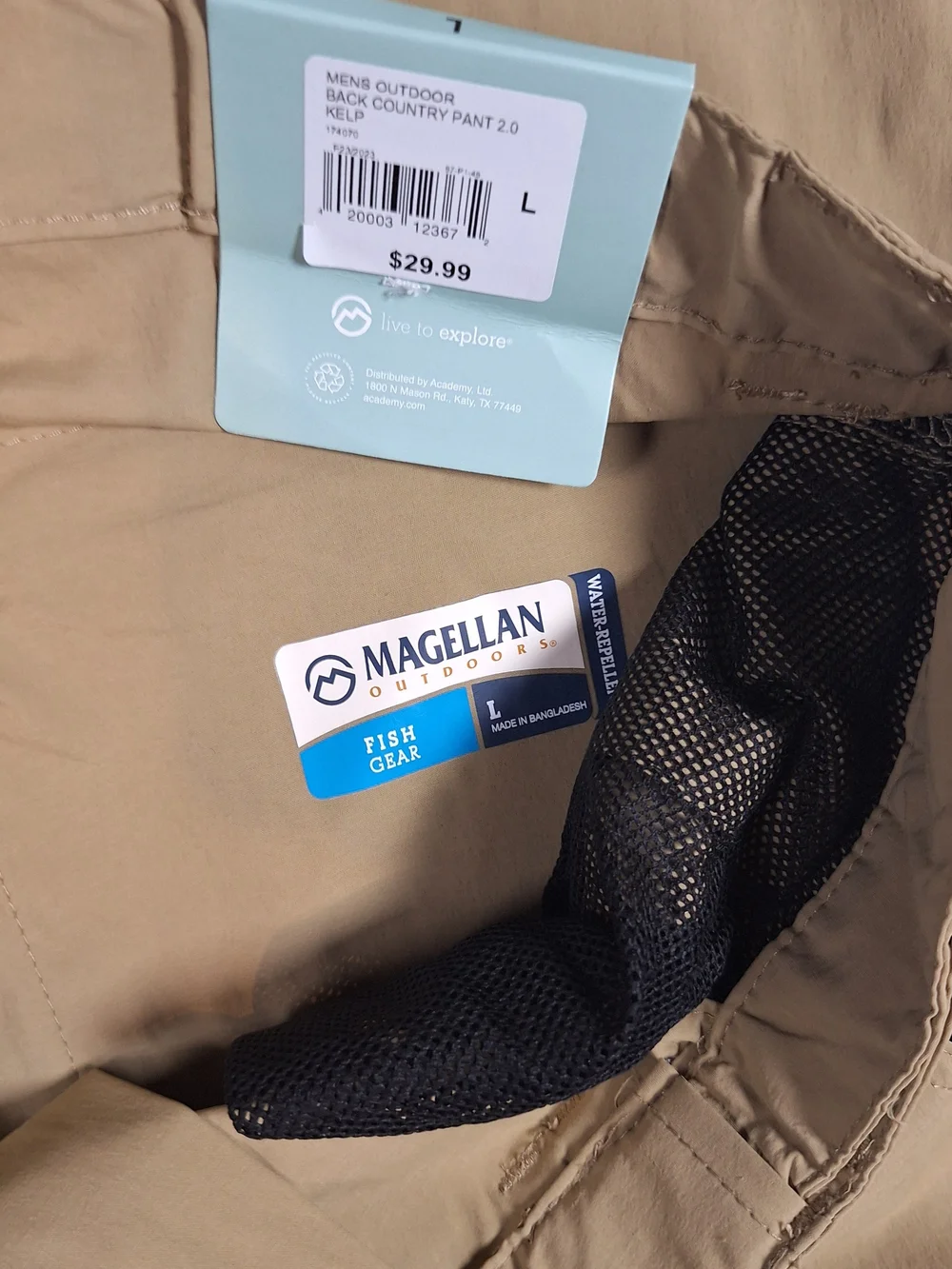 *NEW* Magellan Outdoors Men's Convertible Pants - Tan Size L (NWT)